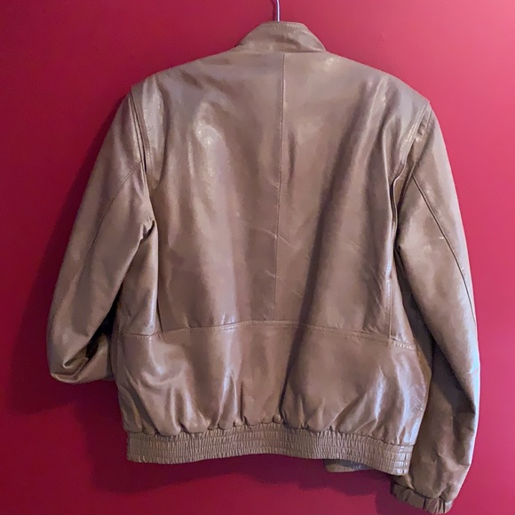 Men’s Leather Bomber Jacket w/ Insulated Lining - Picture 7 of 11